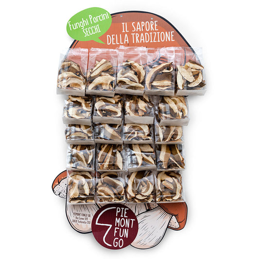 Porcini Mushrooms - Dried (Sheet), 25 bags, by Piemont Fungo, 1/CS