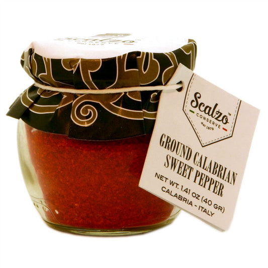 *SPECIAL* (BEST BY 05/28/27) Calabrian Ground Sweet Pepper: Jar by Azienda Agricola Scalzo, 1.4 oz, 12/CS