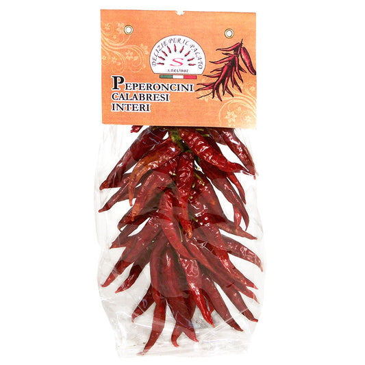 **OUT OF STOCK** Calabrian Braided Hot Pepper (Peperoncino a Treccia) by Sarubbi, 2.5 oz, 10/CS *ETA PENDING*