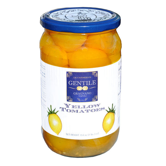 "Piennolo" Vesuvius Whole Yellow Tomatoes by Gentile, 19.4 oz, 12/CS (max 2 units for Retail Clients)