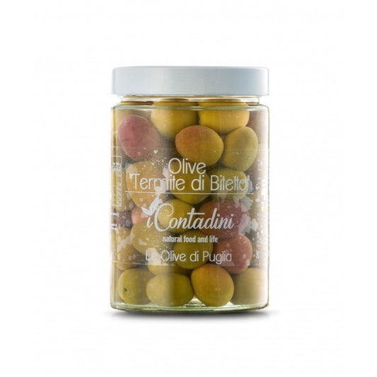 "Termite di Bitetto" Olives in Brine by I Contadini: 19.6 oz, 6/CS (max 2 units for Retail Clients)