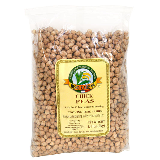 *SUPER SPECIAL* (LONG SHELF LIFE) Chick Peas: Bulk by Riso Carena, 2.2 lb, 12/CS (max 2 units for Retail Clients)