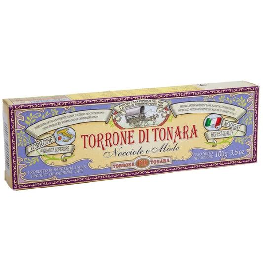 **OUT OF STOCK** Torrone Nougat with Hazelnuts & Honey by Torrone Pili: Box (Sardegna), 3.5 oz, 15/CS *ETA PENDING*