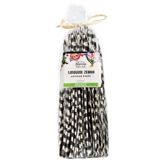 Linguine Zebra Black & White by Marella: Organic, 8.8 oz, 15/CS