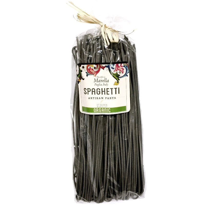 Spaghetti "Nero di Seppia" with Black Squid Ink by Marella, 1.1 lb, 12/CS