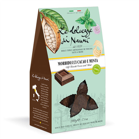 *SPECIAL* (BEST BY 12/25) "Morbiducci" Soft Biscotti with Cocoa & Mint by Nanni: Tuscany, 7.1 oz, 8/CS