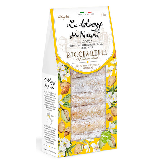 **OUT OF STOCK** 'Ricciarelli' Soft Almond Cookies by Nanni: Tuscany, 6.17 oz (175 g), 12/CS *327* *ETA MAY 10*