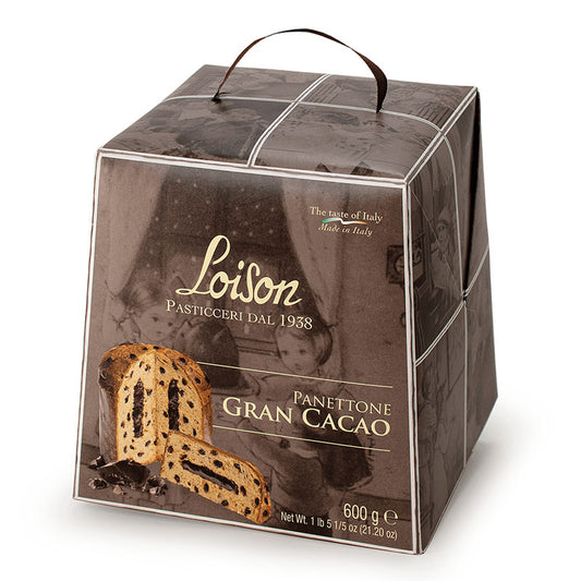 * 3 CS LEFT * Panettone Gran Cacao (Chocolate) by Loison, 1.3 lbs (600 g), 12/CS *941*