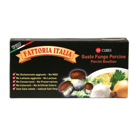 Bouillon Cubes: Porcini by Fattoria Italia, 3.88 oz, 24/CS