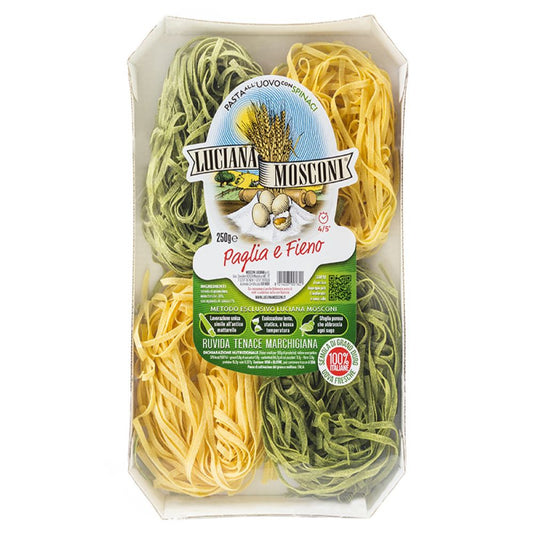 Tagliatelle Paglia & Fieno Nest, Egg Pasta, by Luciana Mosconi, 8.8 oz, 12/CS