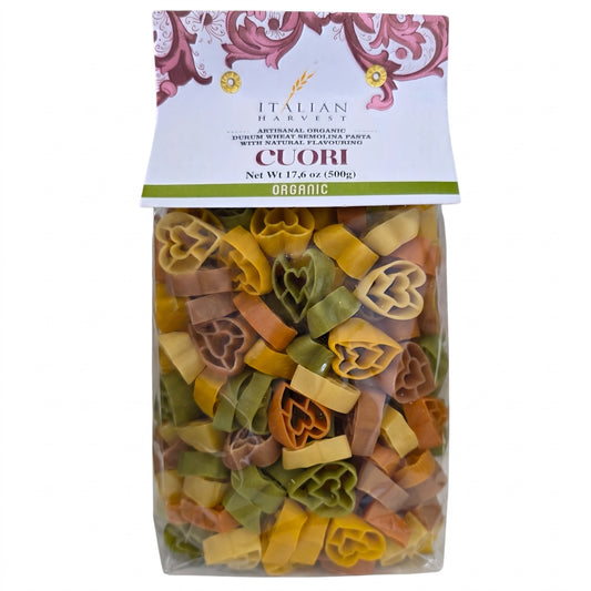 Cuori Multicolored Hearts by Italian Harvest: Organic, 1.1 lb (500 g), 9/CS