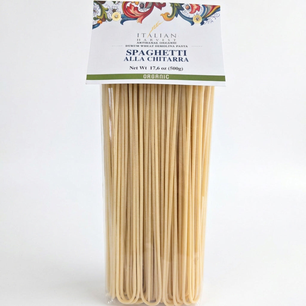 *NEW* Spaghetti alla Chitarra Pasta, Organic by Italian Harvest, 1.1 lb (500 g), 12/CS
