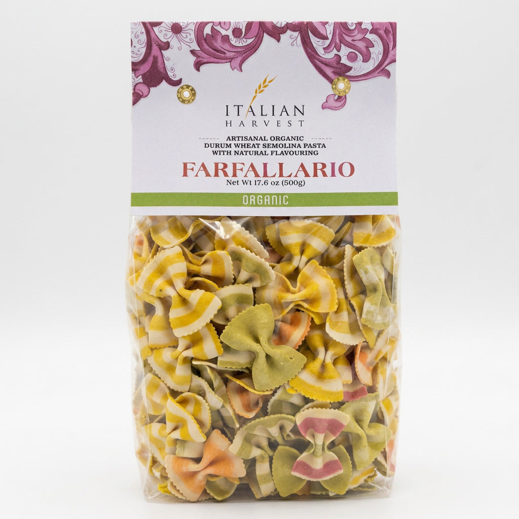 Farfallario Pasta, by Italian Harvest, Organic, 1.1 lb (500 g), 12/CS