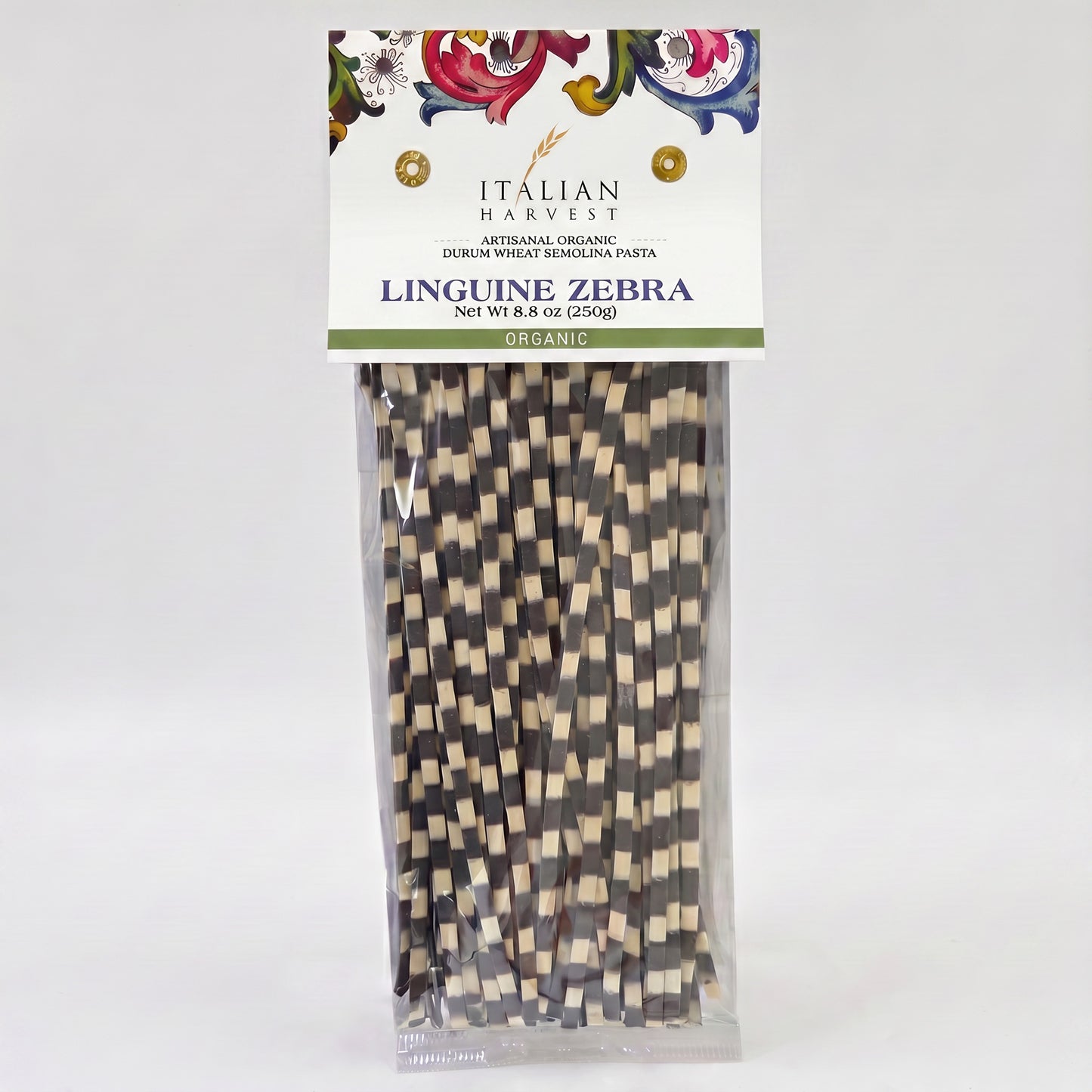 Linguine Zebra Black & White by Marella: Organic, 8.8 oz, 15/CS *PRICE RECENTLY INCREASED*