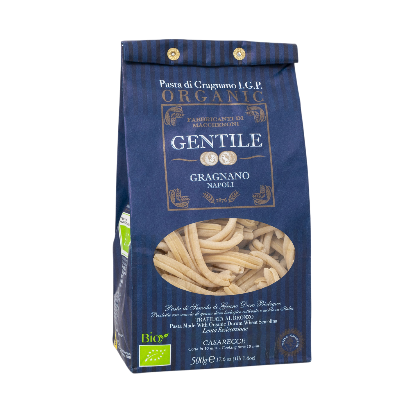 Casarecce (Replaces "Strozzapreti") by Gentile: Organic, 1.1 lb, 12/CS