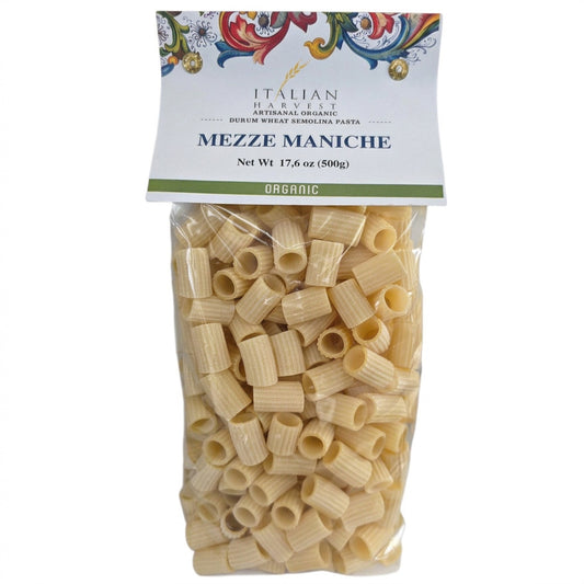 *NEW* Mezze Maniche Pasta, Organic, by Italian Harvest, 1.1 lb (500 g), 12/CS