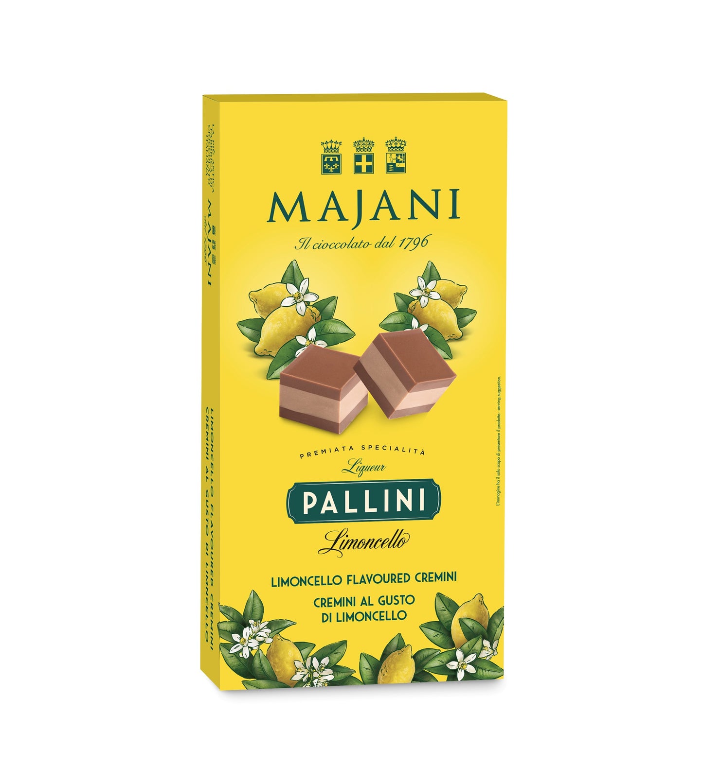 *WHOLESALE PRE-ORDER ONLY* 10 Dadi Limoncello Cremino Box by Majani, 13.6 OZ, 12/CS *1803*