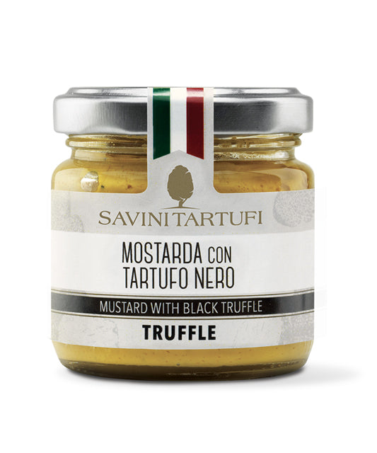 NEW! "Mostarda con Tartufo Nero" Black Truffle Mustard by Savini Tartufi: 3.2 oz, 6/CS
