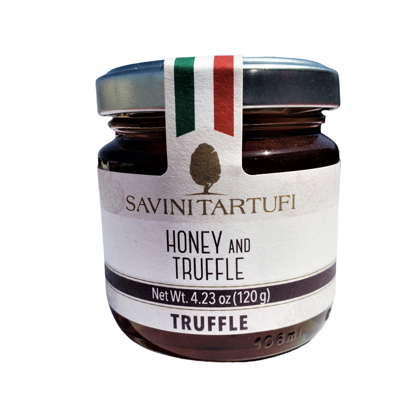 SPECIAL - NEW! "Miele al Tartufo Bianchetto" Honey & Truffle by Savini Tartufi: 4.23 oz, 6/CS