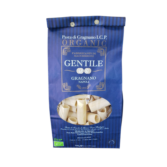 Rigatoni by Gentile: Organic, 1.1 lb, 12/CS
