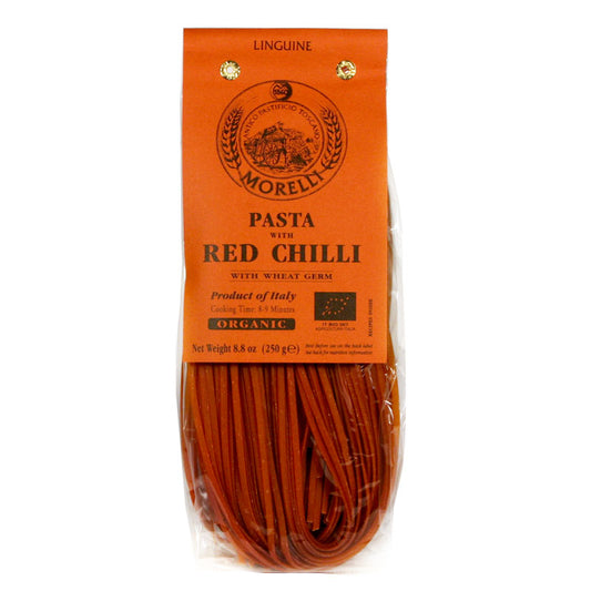 Linguine with Red Chili by Morelli: Organic, 8.8 oz, 12/CS