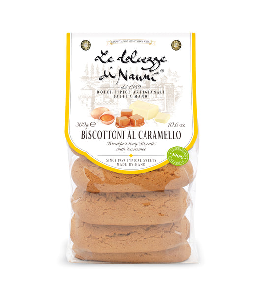 'Biscottoni Caramello' Caramel Tuscan Cookies, by Dolcezze di Nanni, 10.6 oz (300 gr) (8/CS)