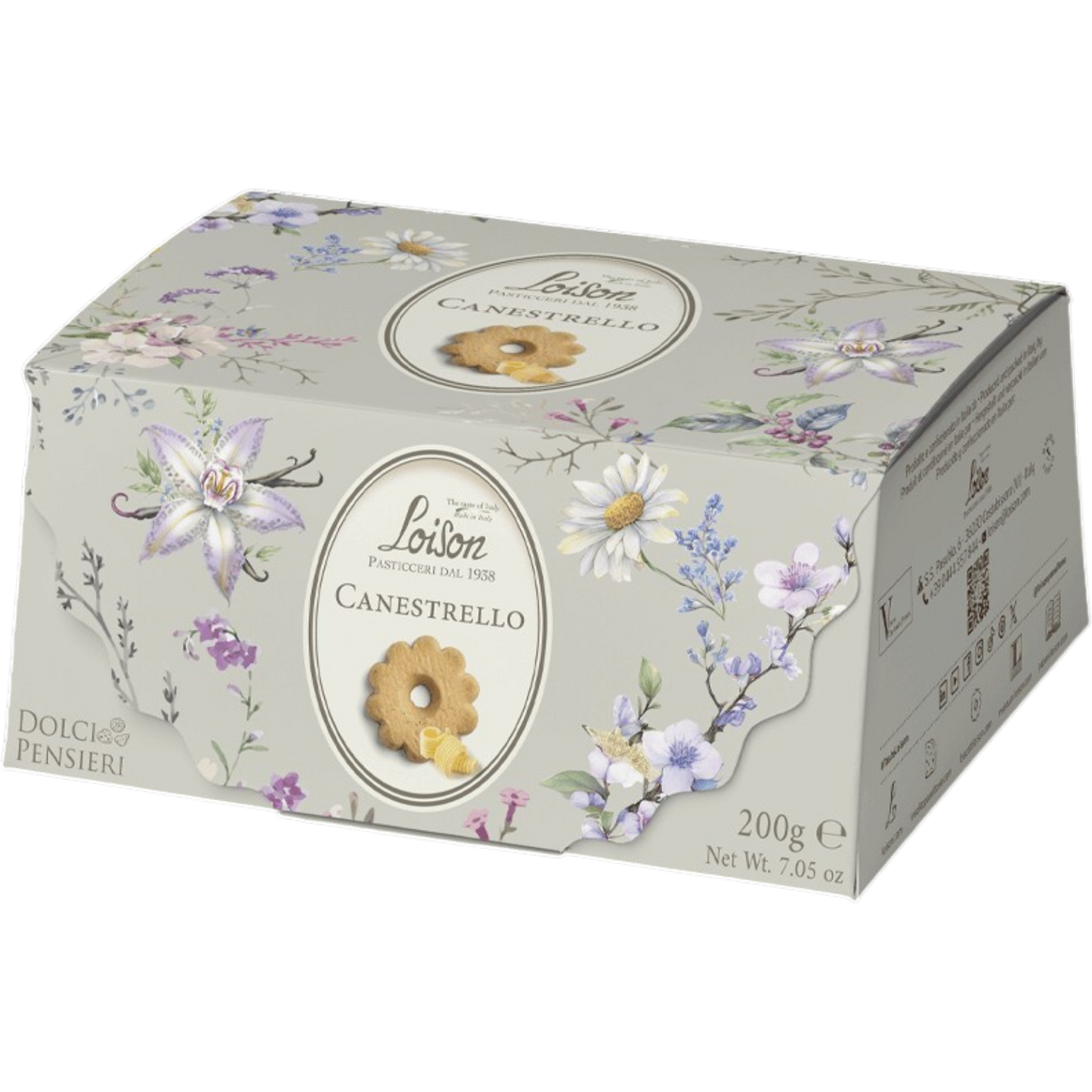 New! Canestrello Cookies in Lingotto Gift Box by Loison, 7.1 oz (12/CS) *1000A*