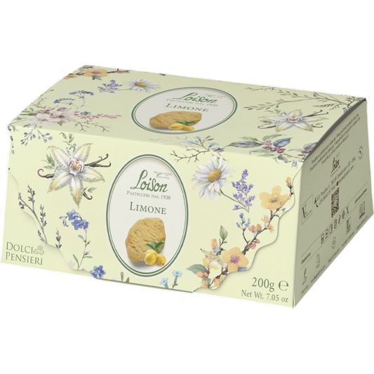 New! Lemon Biscuits in Lingotto Gift Box by Loison, 7.1 oz (12/CS) *1100A*