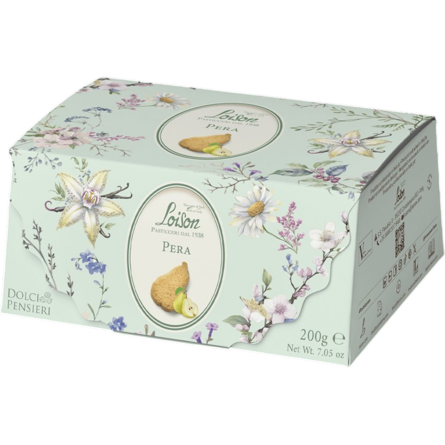 New! Pear Biscuits in Lingotto Gift Box by Loison, 7.1 oz (12/CS) *1102A*