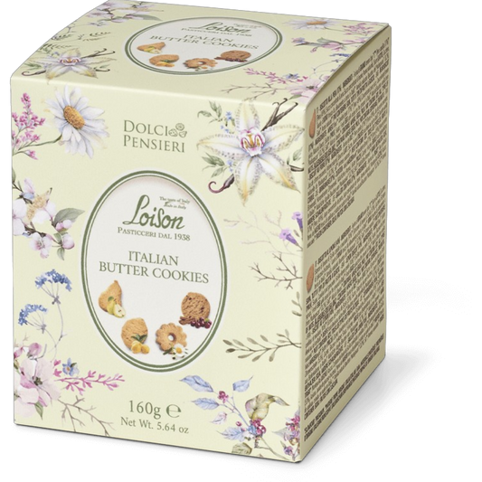 New! Biscuit Assortment: Pear, Citron, Camomile & Black Cherry in Cubotti Gift Box by Loison, 5.64 oz (12/CS) *1859*