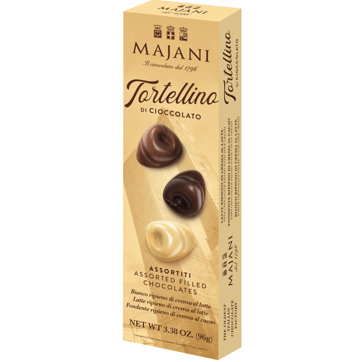 *WHOLESALE PRE-ORDER ONLY* Tortellino Tower by Majani, 3.38 OZ, 12/CS *2773/20*