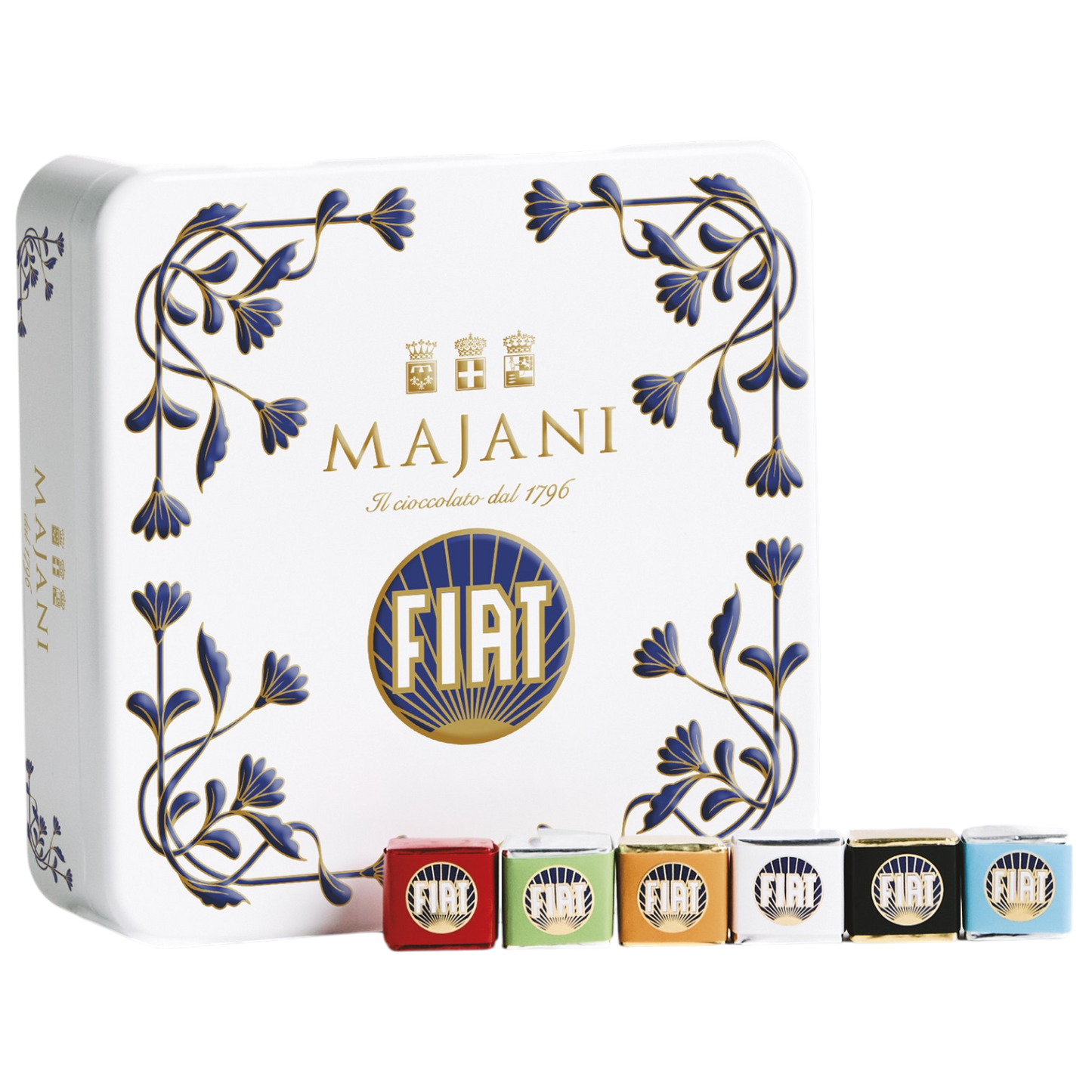 *WHOLESALE PRE-ORDER ONLY* Liberty Tin Fiat Assortment Cremo by Majani, 4.25 OZ, 8/CS *3031*
