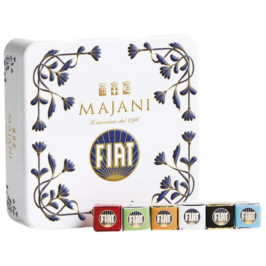 *WHOLESALE PRE-ORDER ONLY* Liberty Tin Fiat Assortment Cremo by Majani, 4.25 OZ, 8/CS *3031*