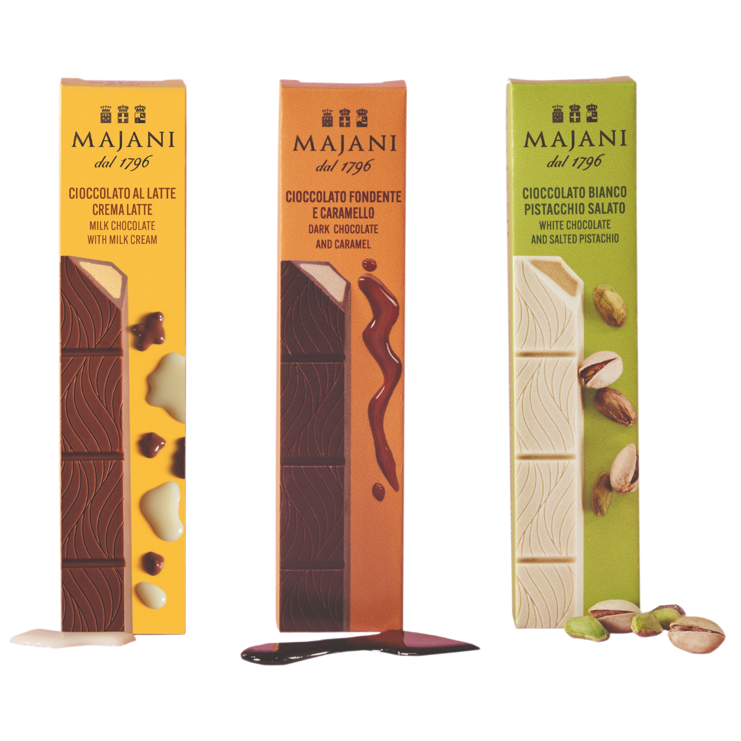 *WHOLESALE PRE-ORDER ONLY* Le Dolcette Bars: Assortment by Majani, 2.3 OZ, 24/CS *2978*