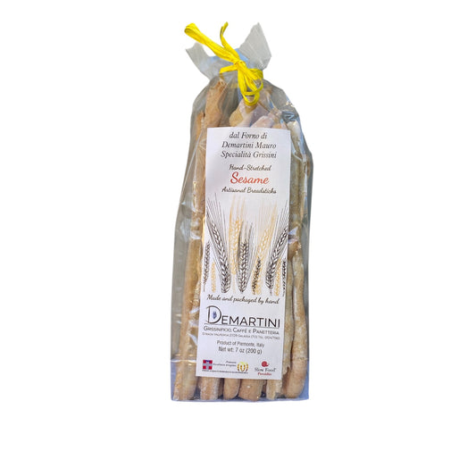 NEW! Grissini -Sesame, 7.5 oz (200 gr) (15/CS) Handmade Breadsticks *FRAGILE WHEN SHIPPING*