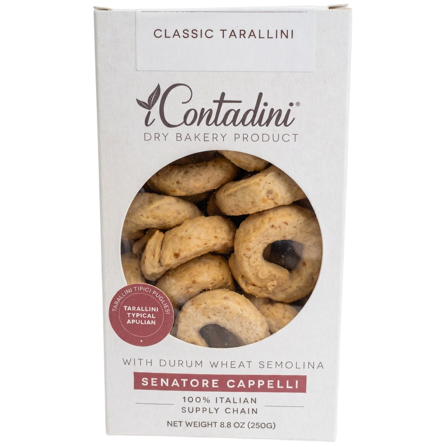 NEW! Tarallini Classic by I Contadini, 8.8 oz (250 gr), (10/CS)