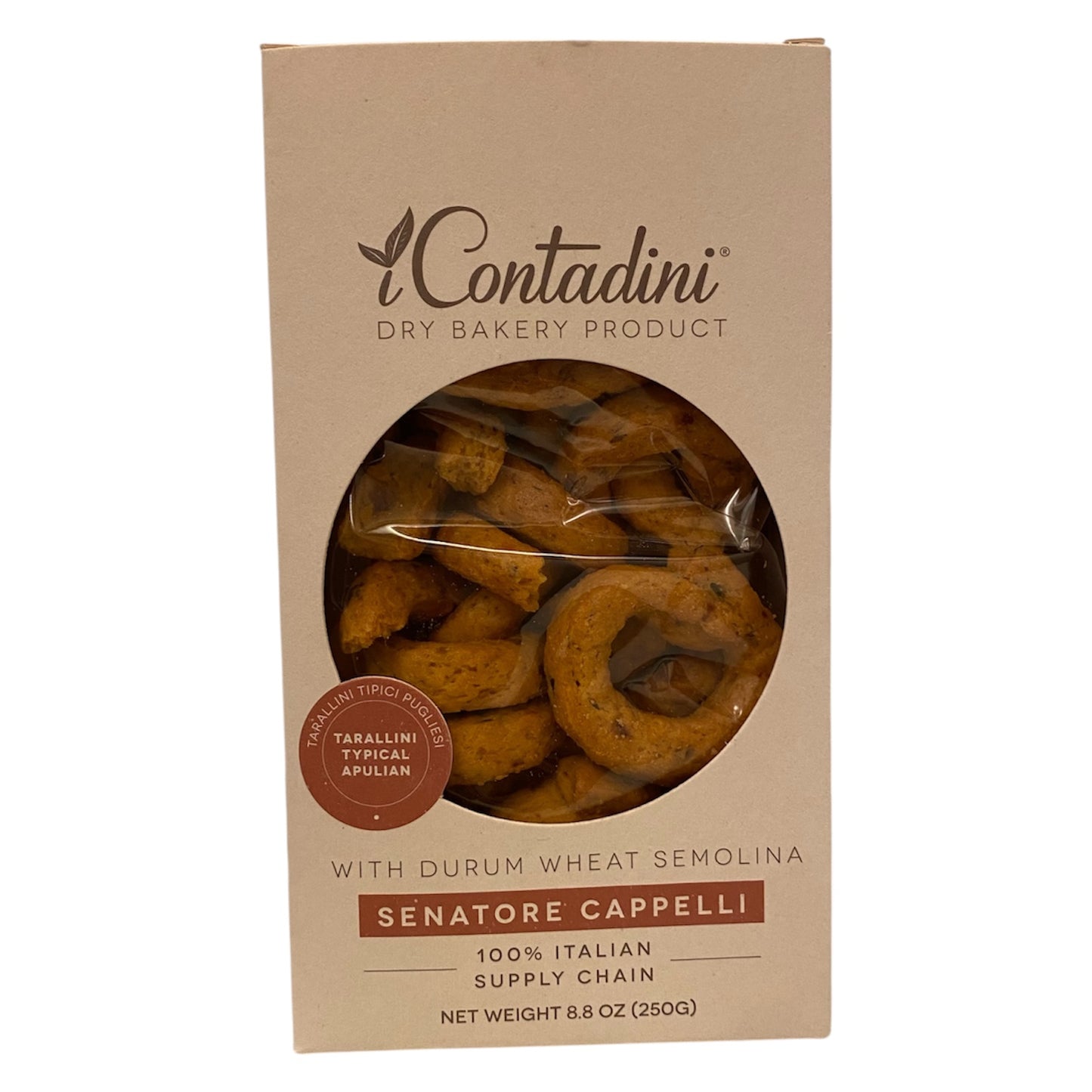 NEW! Tarallini Pizza Style by I Contadini, 8.8 oz (250 gr), (10/CS)