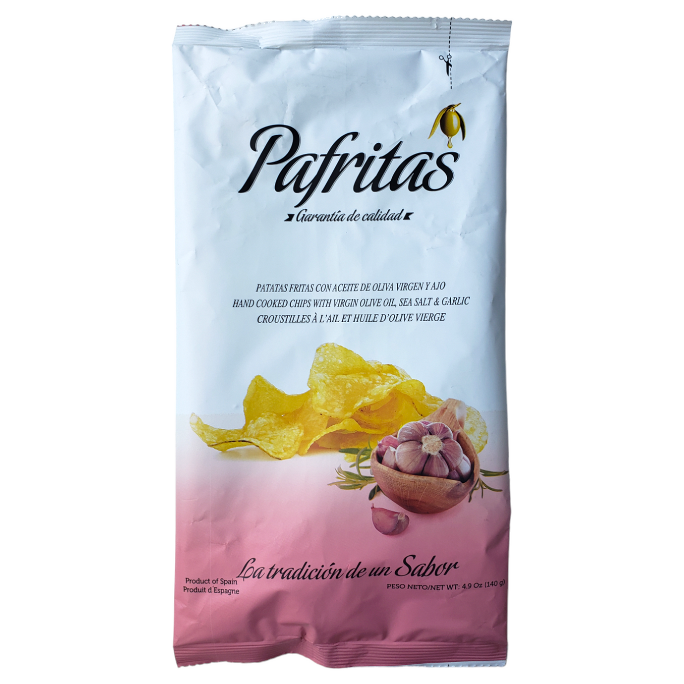 NEW! Potato Chips with Garlic by Pafritas (Product of Spain), 4.9 oz ...