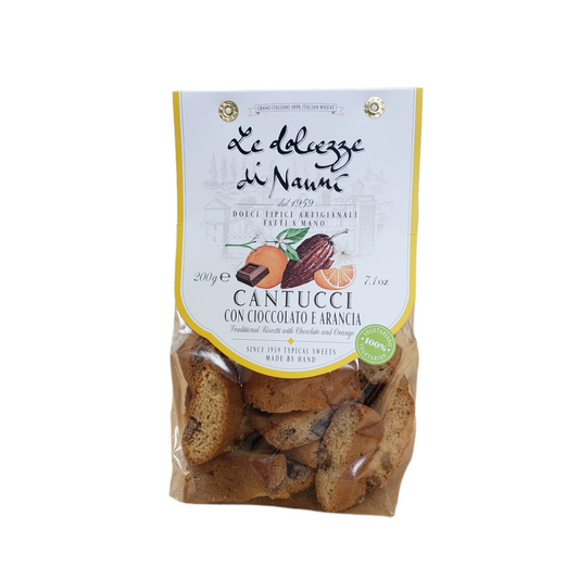 *SPECIAL* (BEST BY 02/24) Chocolate & Orange Cantucci by Nanni: Tuscany, 7.1 oz, 8/CS