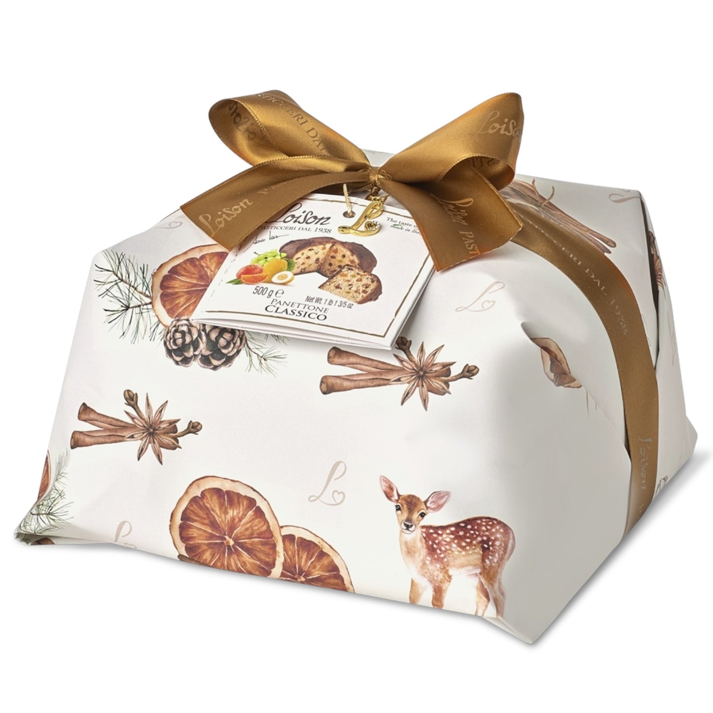 WHOLESALE PRE-ORDER ONLY Panettone Classic - Royal Line, Hand Wrapped by Loison, 17.6 oz, 6/CS *950* ETA MID OCTOBER