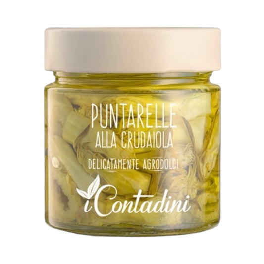 *SPECIAL* (BEST BY 01/2027) Puntarelle Chicory Shoots-raw in jar by I Contadini, 8.1 oz, 6/CS