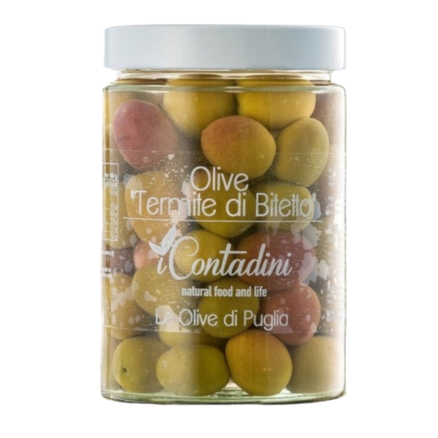 "Termite di Bitetto" Olives in Brine by I Contadini: 19.6 oz, 6/CS (max 2 units for Retail Clients)