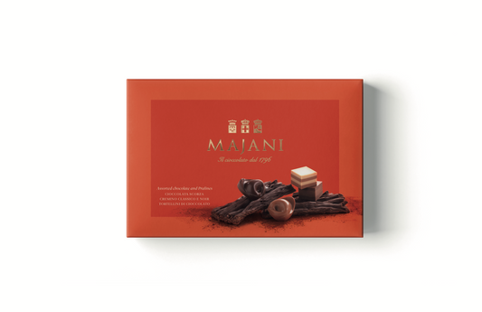 WHOLESALE PRE-ORDER ONLY Specialita’ 0 Choc. Mix Gift Box by Majani, 4.6 OZ, 8/CS *2732*