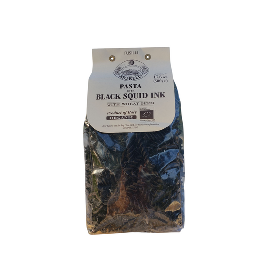 NEW! Fusilli with Squid Ink, Organic, 8.8 oz (250 GR) (12/CS)