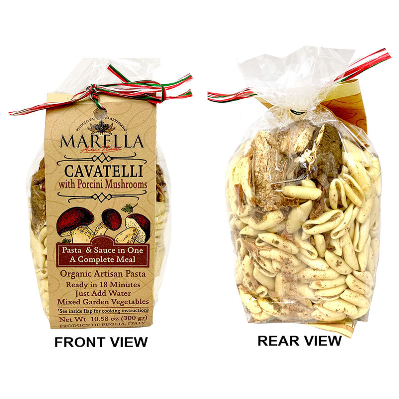 *SPECIAL* (BEST BY 05/18/24) Cavatelli with Porcini Mushrooms - Pasta & Sauce In One: Organic by Marella, 10.58 oz, 12/CS