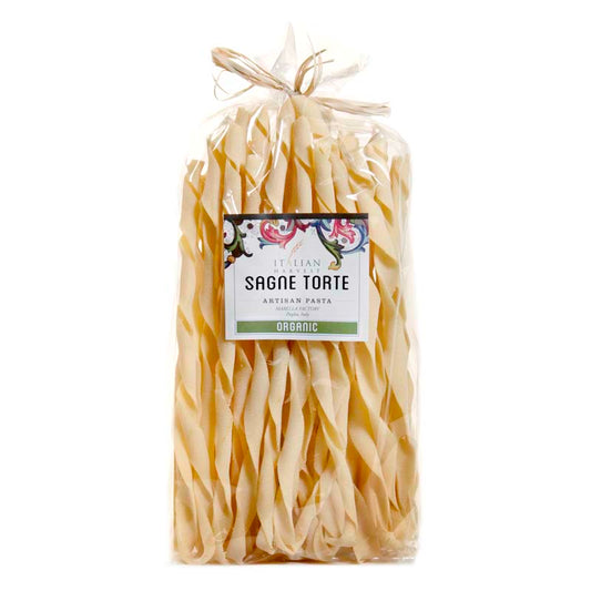 *SPECIAL* (BEST BY 08/04/25) Sagne Torte Twisted Handmade Strips by Marella: Organic, 1.1 lb, 8/CS