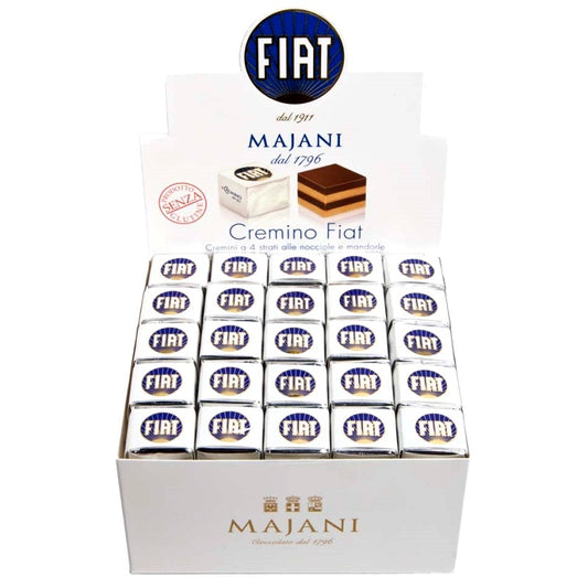 FIAT "Cremino" Milk Chocolate Hazelnut Cubes by Majani, 100 pcs, 1/CS