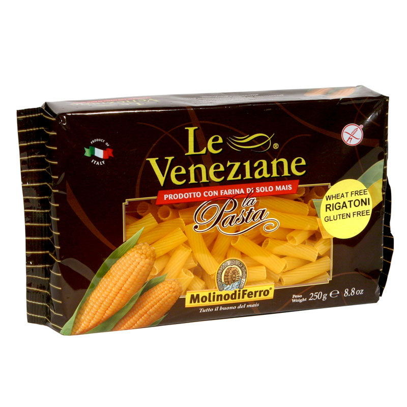 Rigatoni Gluten-Free Pasta by Le Veneziane, 8.8 oz, 12/CS