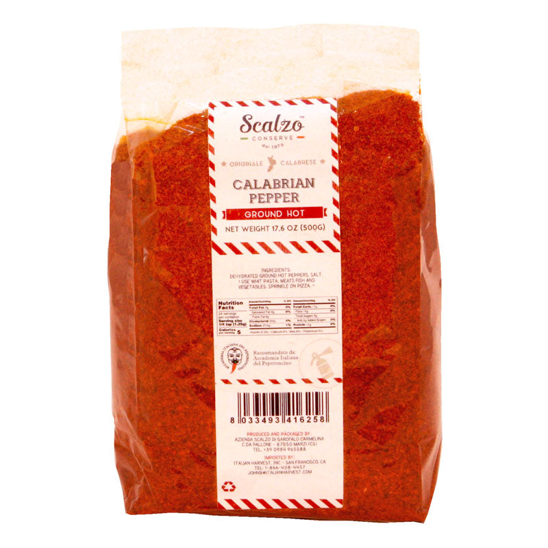 Calabrian Ground Hot Pepper: Bulk by Azienda Agricola Scalzo, 1.1 lb, 1/CS
