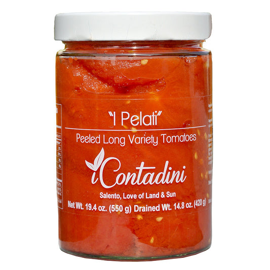 "i Pelati" Whole Peeled Tomatoes in Water by I Contadini, 19.4 oz, 6/CS (max 2 units for Retail Clients)